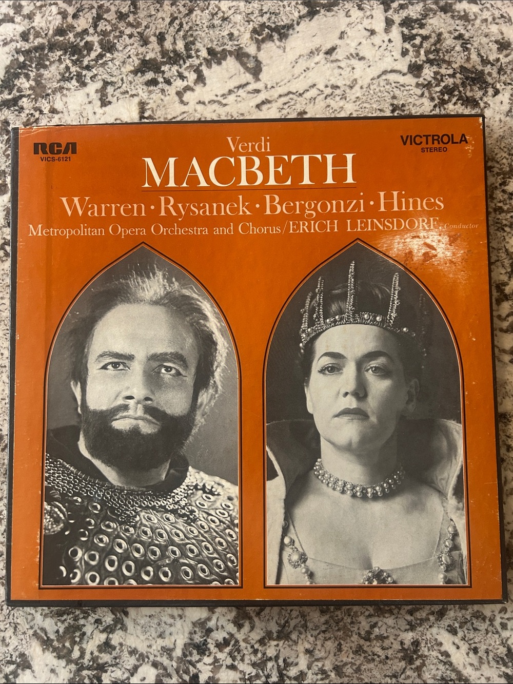 Verdi Macbeth Vinyl Record - Orange Cover